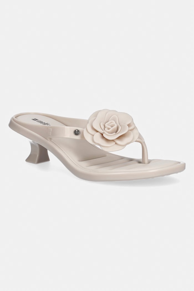 Šľapky Melissa MELISSA THONG KITTEN HEEL PETALS AD