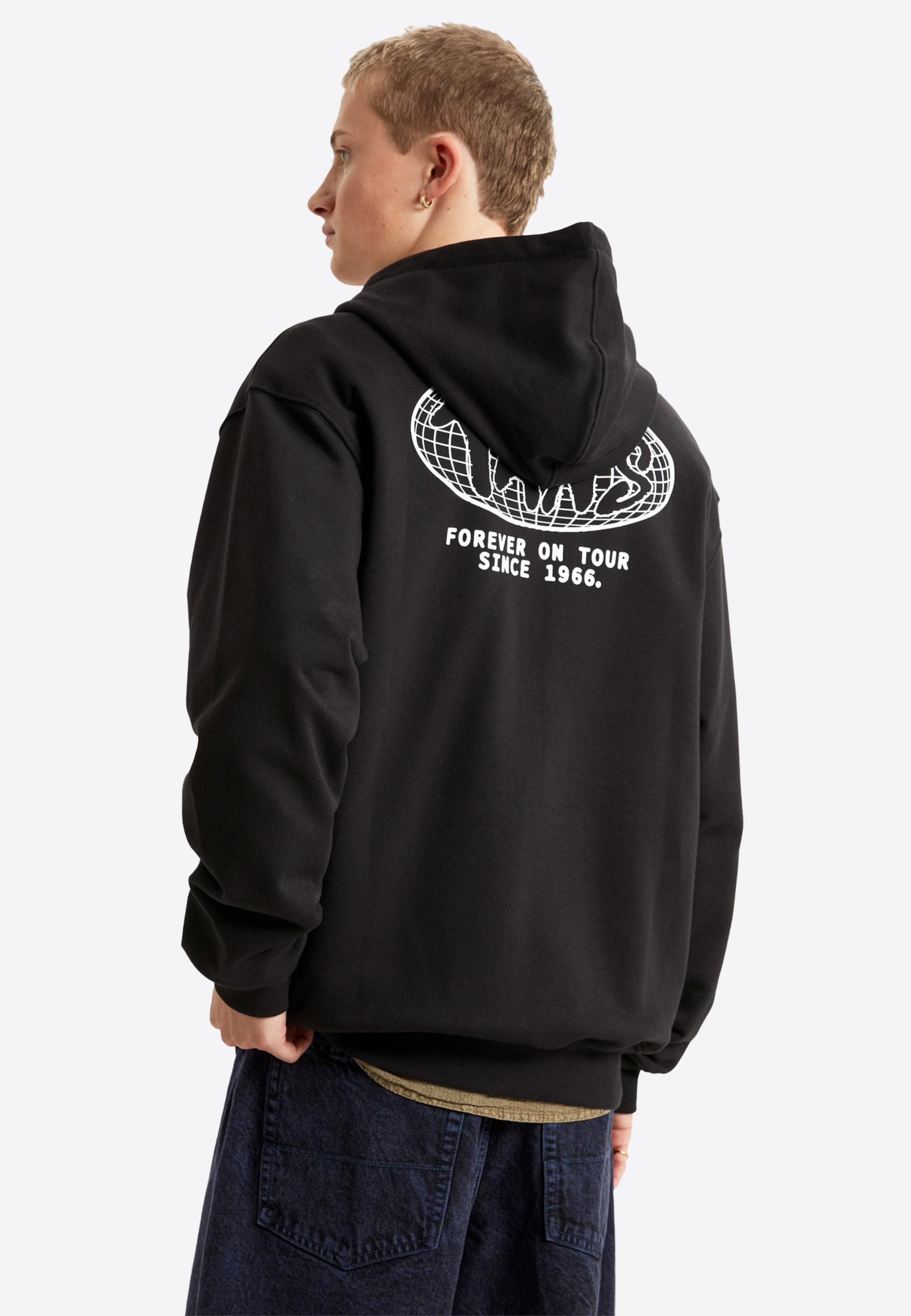 VANS Tepláková bunda 'World Tour' čierna / biela