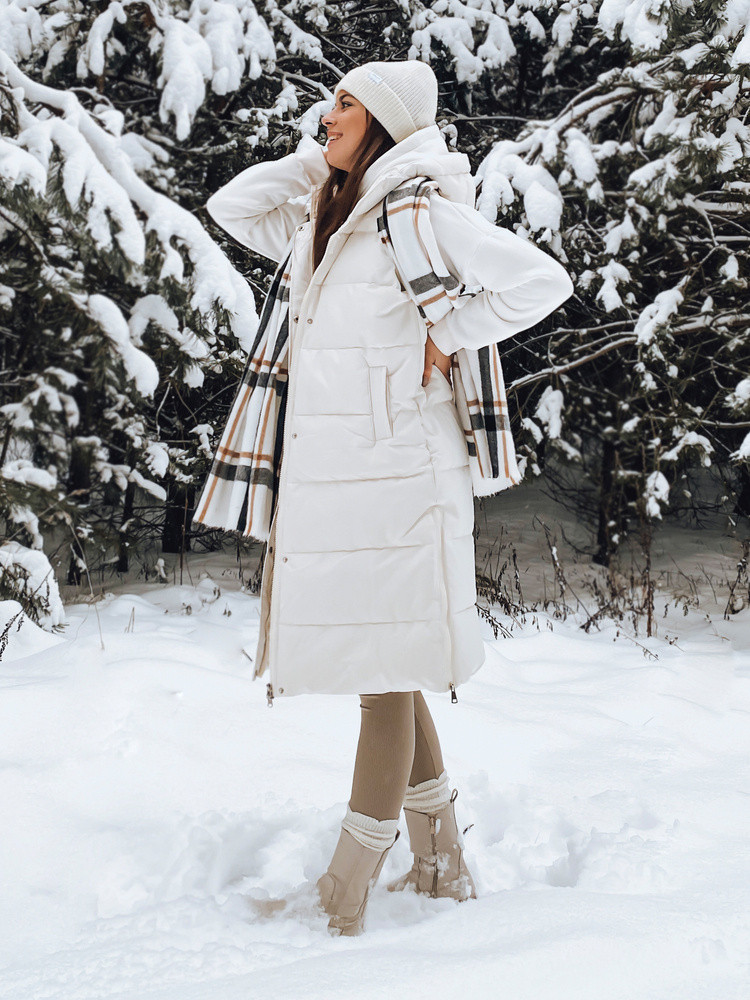 Dámska prešívaná vesta NOELIA biela FashionStreet TY3133