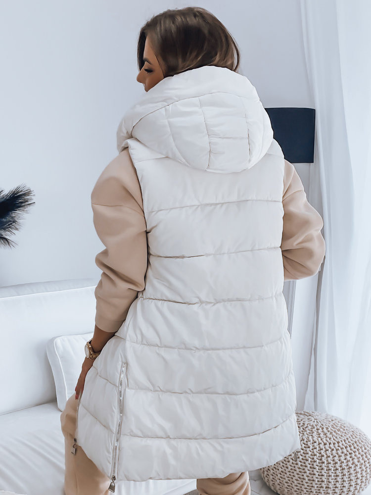 Dámska prešívaná vesta NOELIA biela FashionStreet TY3133