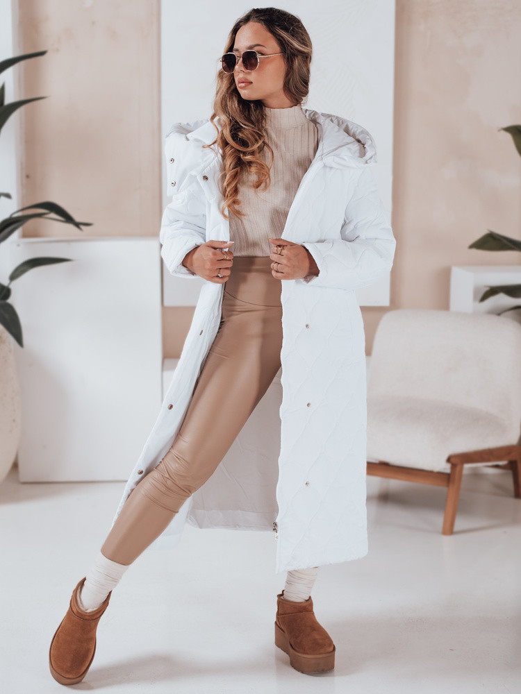 Dámska zimná bunda LIKEMIRA prešívaná biela FashionStreet TY4928