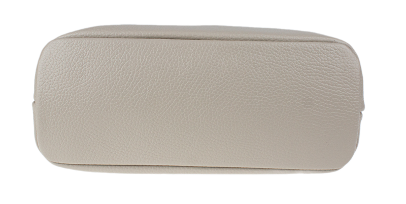 Sivá kožená talianska crossbody kabelka Amalia Grigia Perla II NovaKabelka.sk