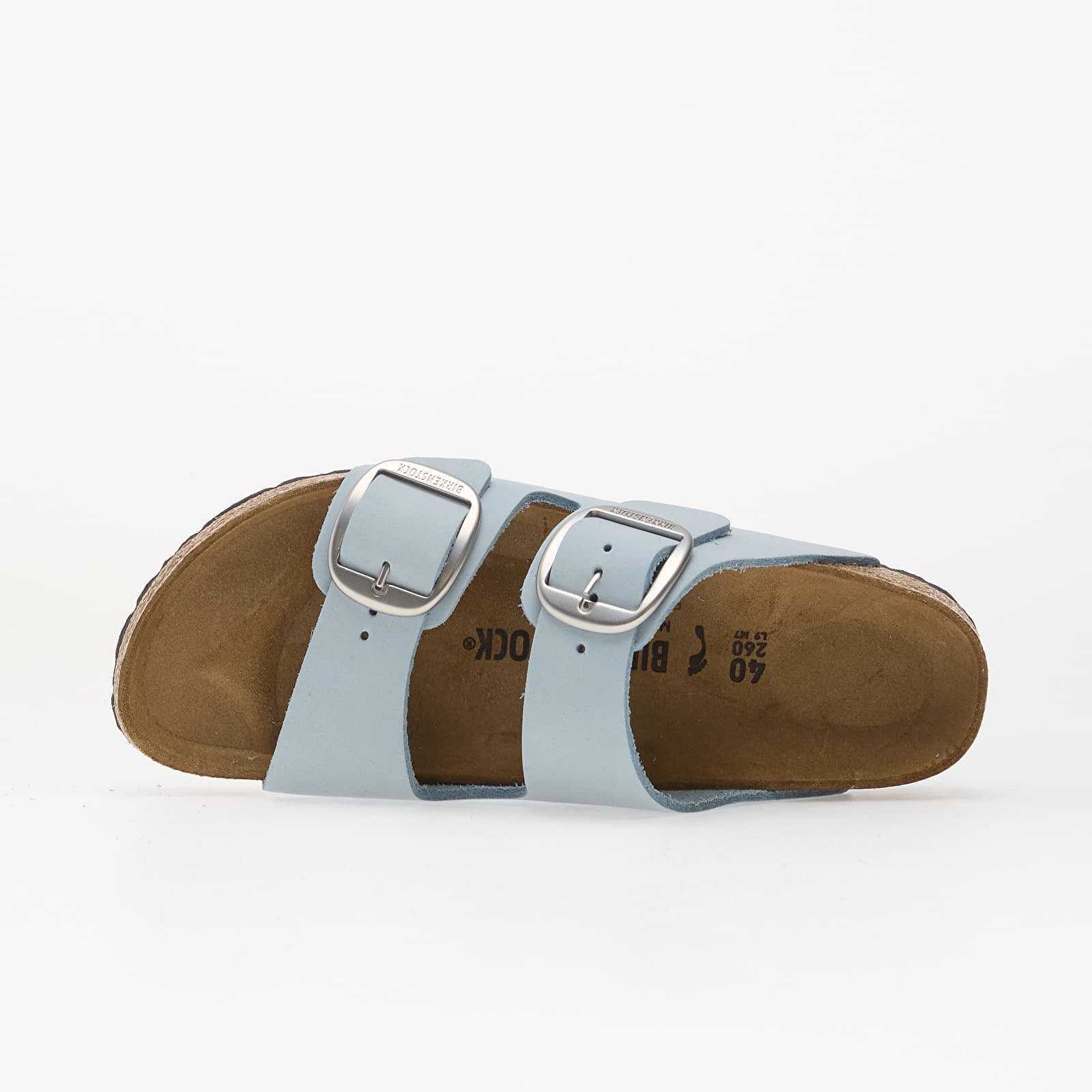 Birkenstock Arizona Big Buckle Nubuck Leather Women Baby Blue