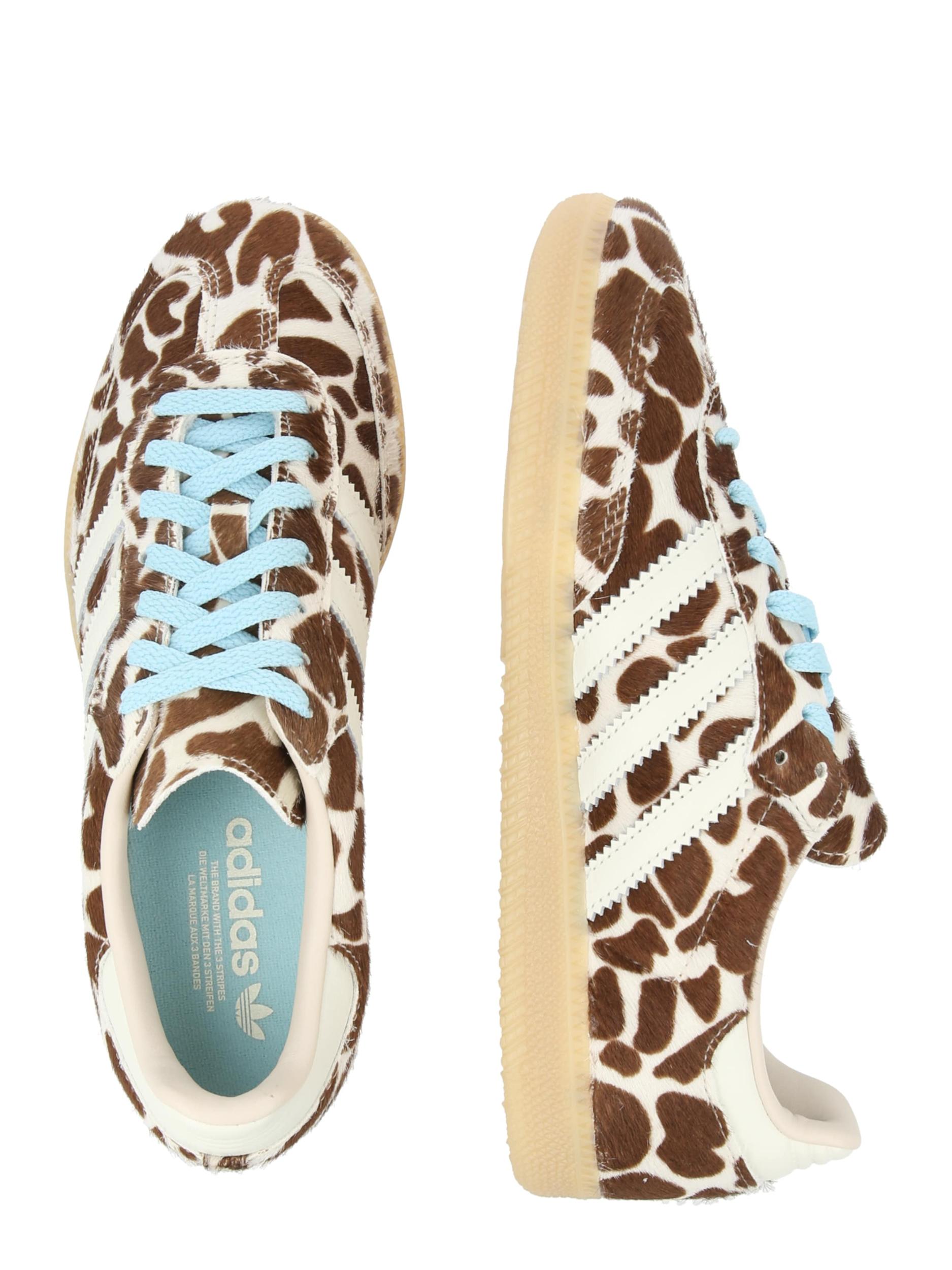 ADIDAS ORIGINALS Nízke tenisky 'SAMBA' svetlobéžová / nebesky modrá / hnedá