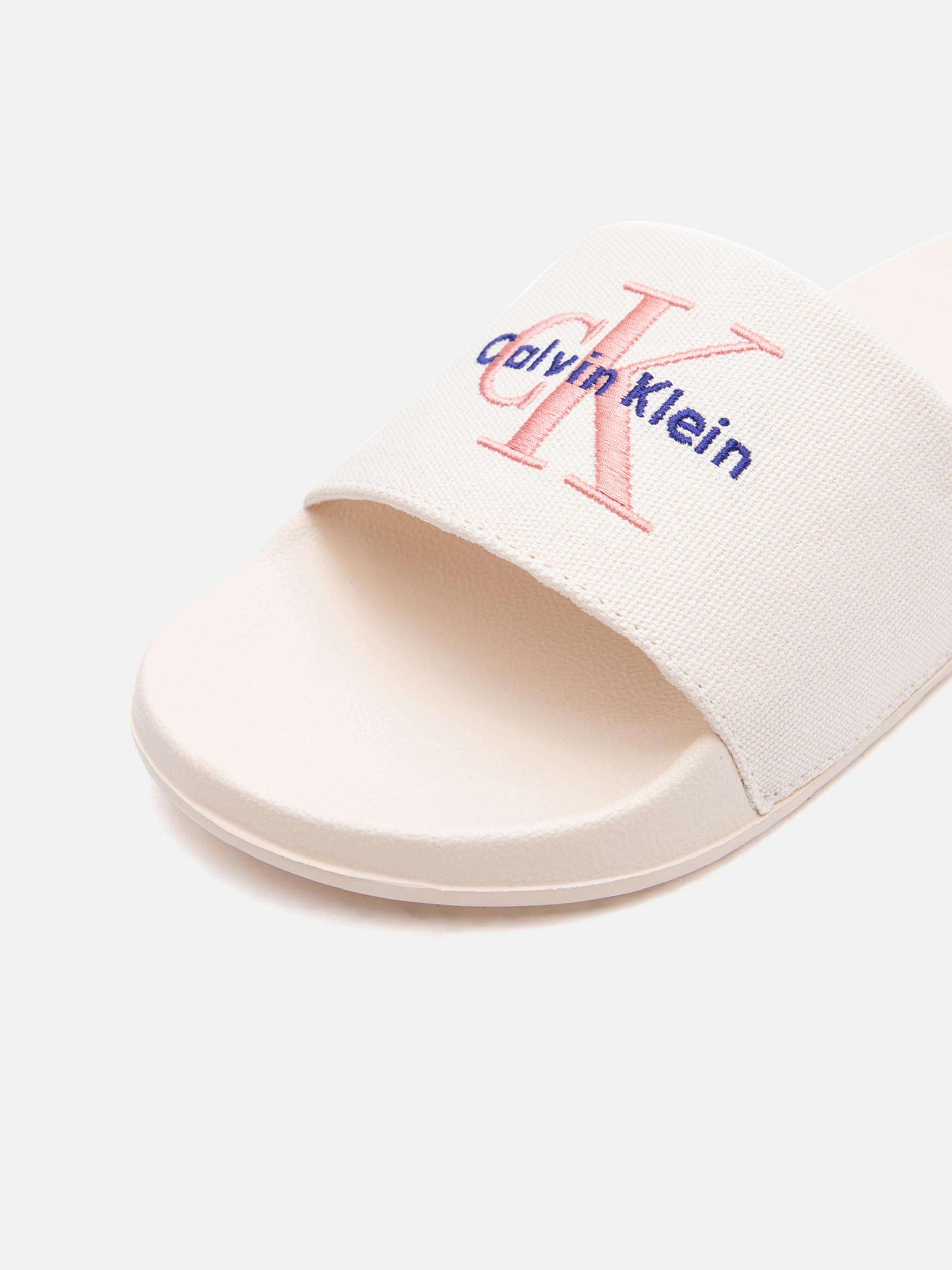 Calvin Klein Šľapky piesková / modrá / púdrová