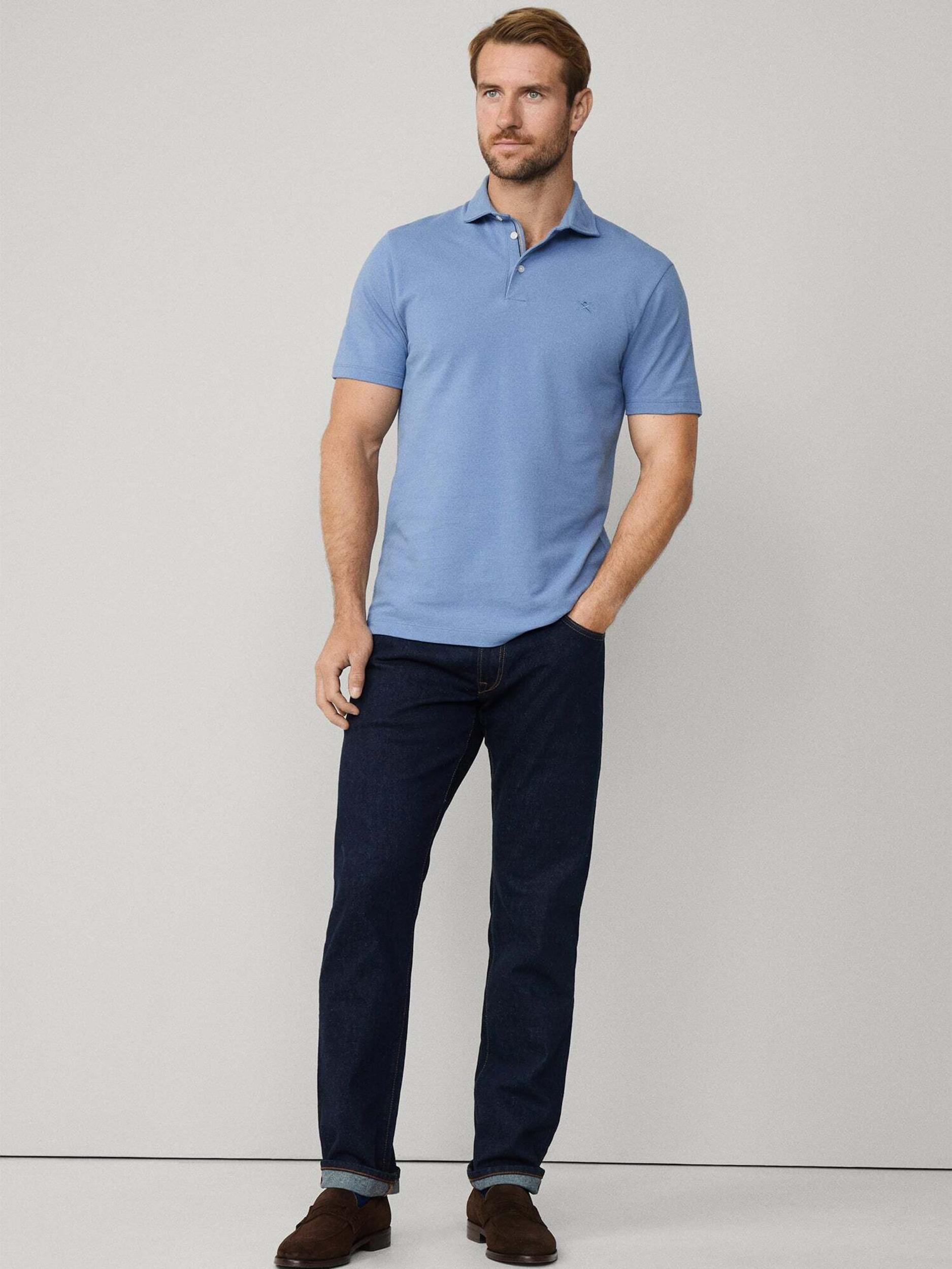 Hackett London Tričko svetlomodrá