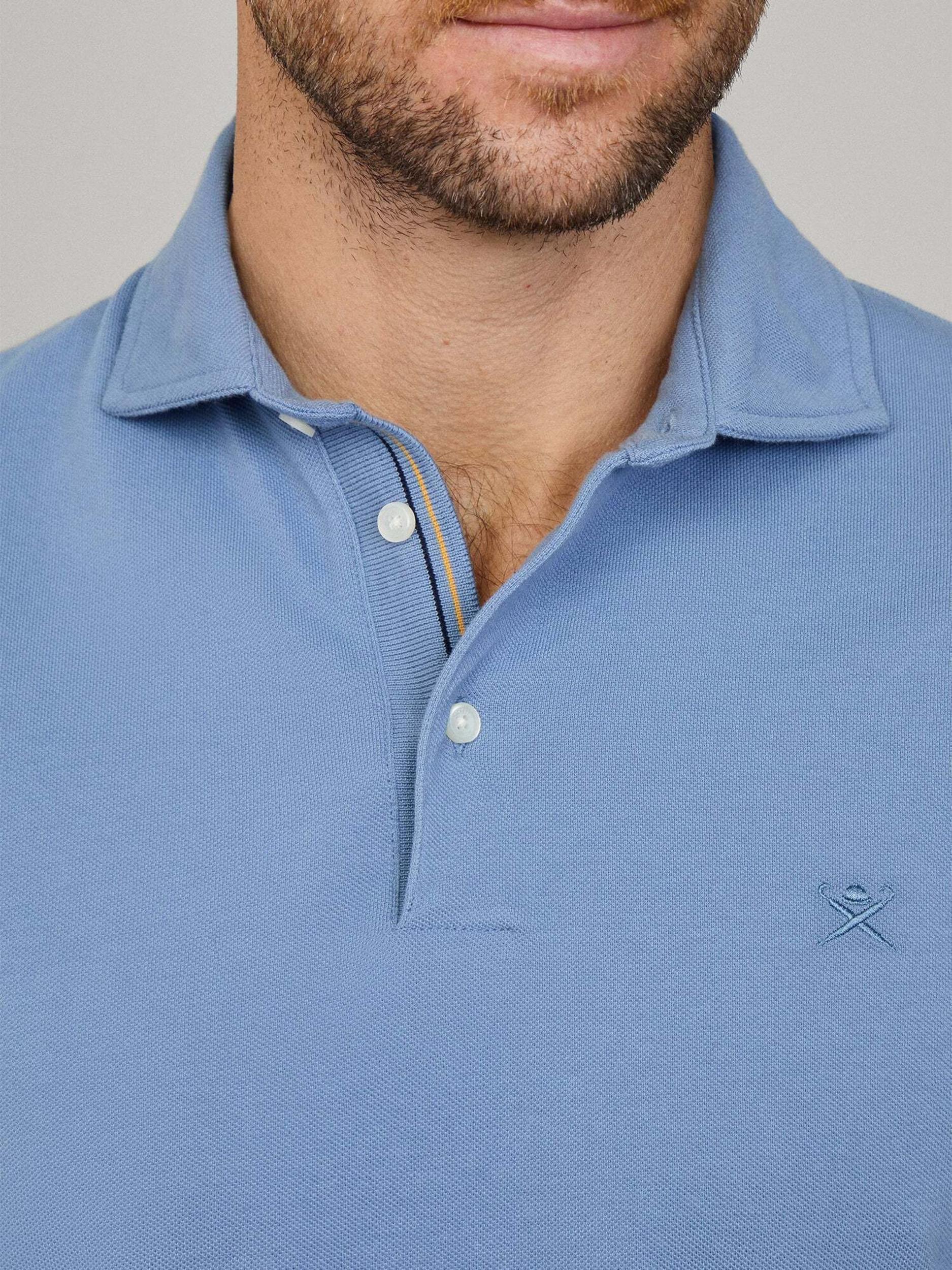 Hackett London Tričko svetlomodrá