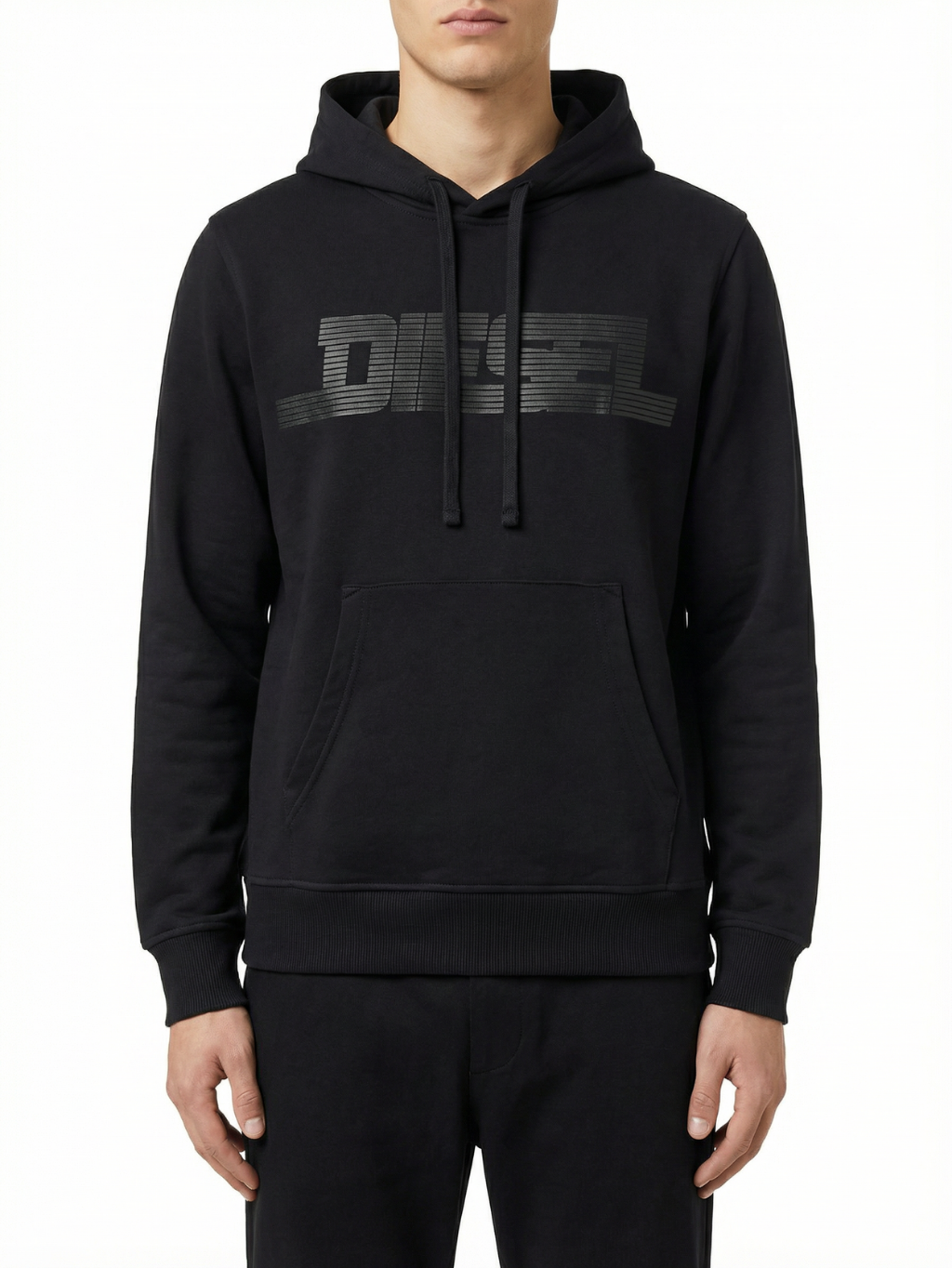 DIESEL Logo Black mikina