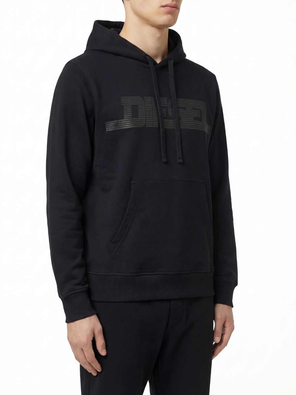 DIESEL Logo Black mikina