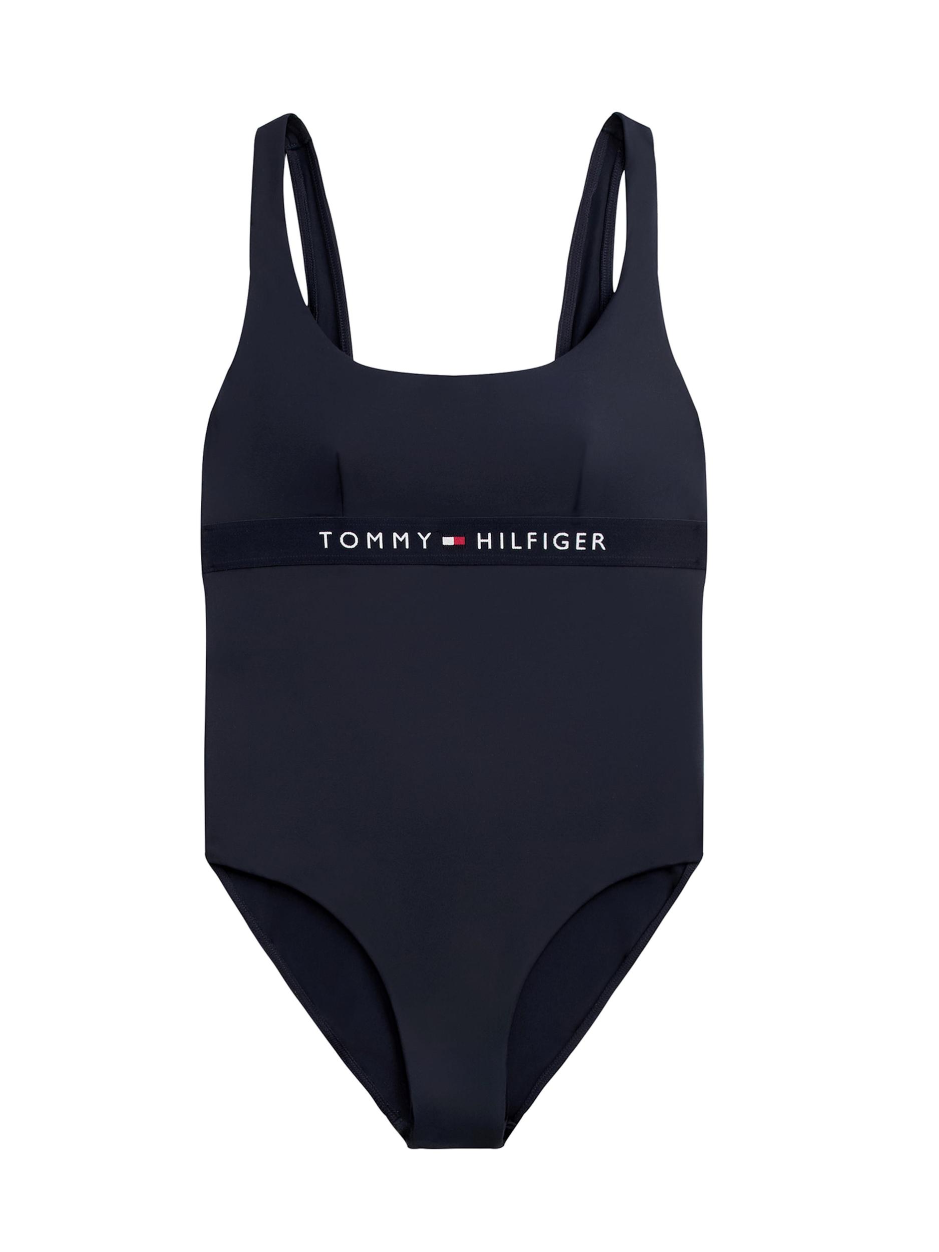 Tommy Hilfiger Underwear Jednodielne plavky tmavomodrá / ohnivo červená / biela