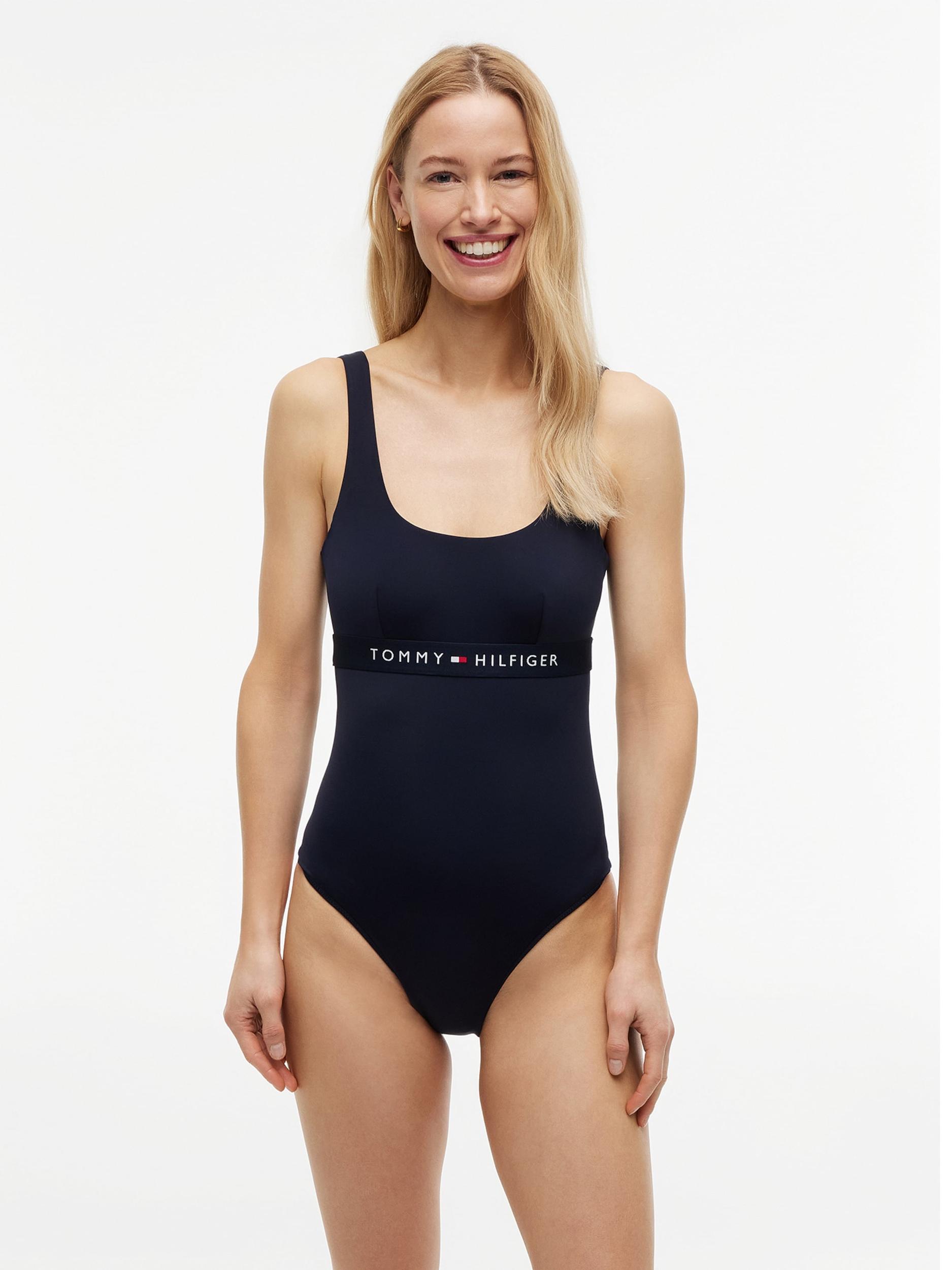 Tommy Hilfiger Underwear Jednodielne plavky tmavomodrá / ohnivo červená / biela
