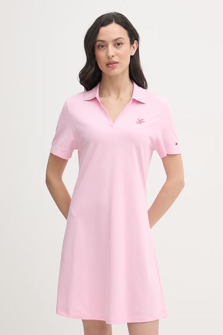 Tommy Hilfiger šaty bavlnené s elastanom