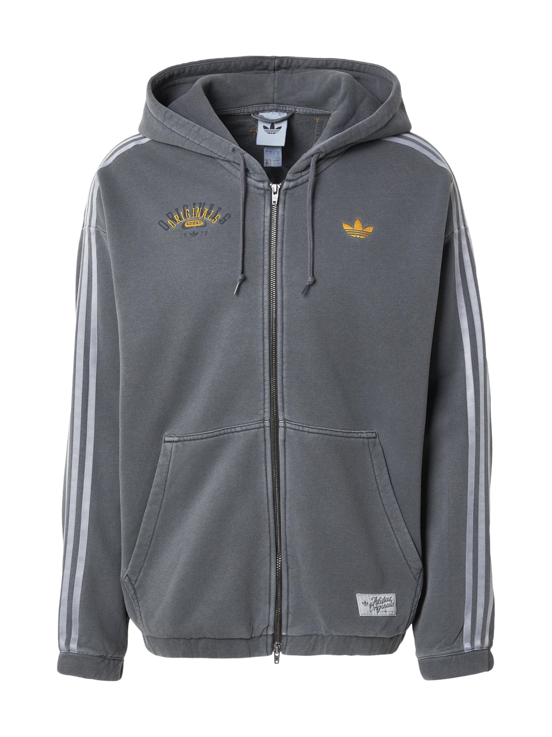 ADIDAS ORIGINALS Tepláková bunda karí / čadičová / svetlosivá / tmavosivá