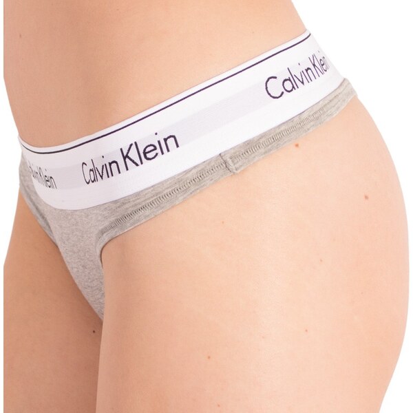Dámske tangá Calvin Klein nadrozmer sivé (QF5117E-020) 3 27933650