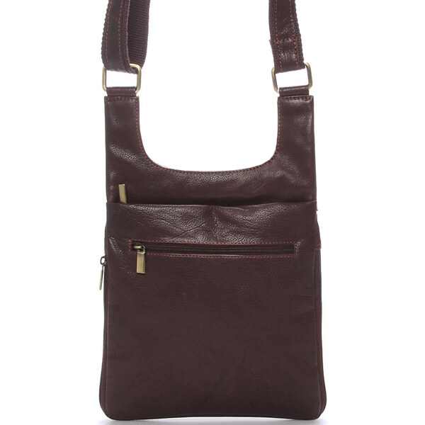 Moderná pánska kožená taška cez plece hnedá - SendiDesign Leverett 56863953