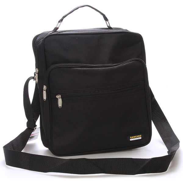 Pánska látková taška cez plece čierna - Sanchez Nial čierna 56863955