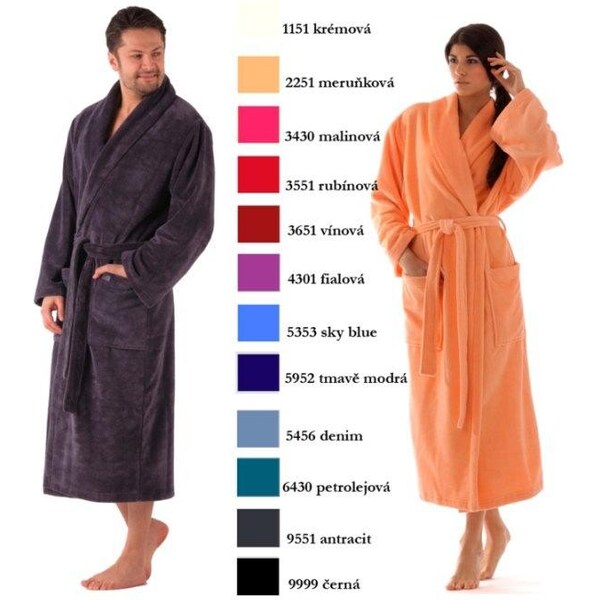 Pánsky a dámsky župan šál. Obojok Tampa 2149 - Vestis 37202151