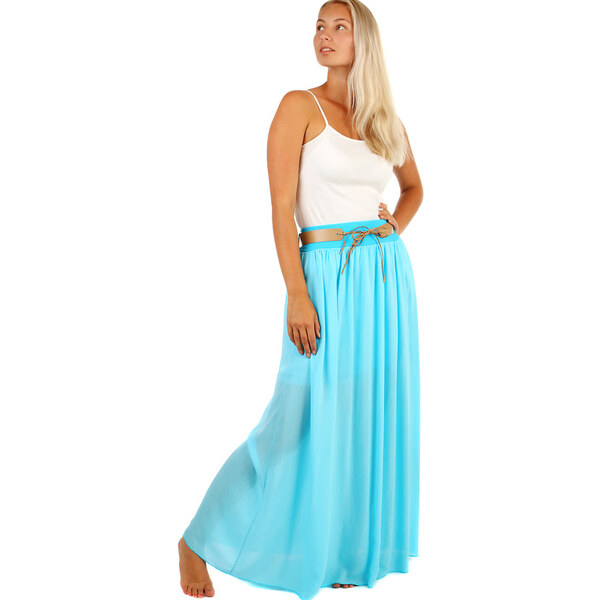 Glara Dámska dlhá sukňa s vreckami 32211550