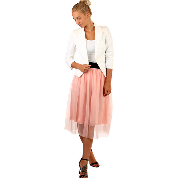 Glara Dámska tylová midi sukňa 48217848