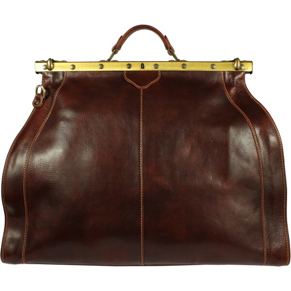 Kožená cestovná taška Medico Marrone hnedá NovaKabelka.sk 2865570