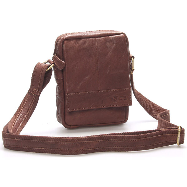 Štýlová kožená taška hnedá - SendiDesign Perth hnedá 56863957