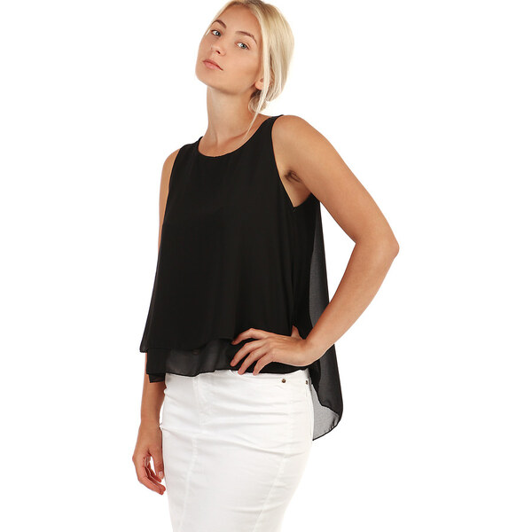Glara Vrstvený top neobvyklého strihu 8395724