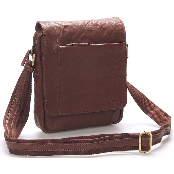 Originálna hnedá kožená brašňa - SendiDesign Roob hnedá 56863959