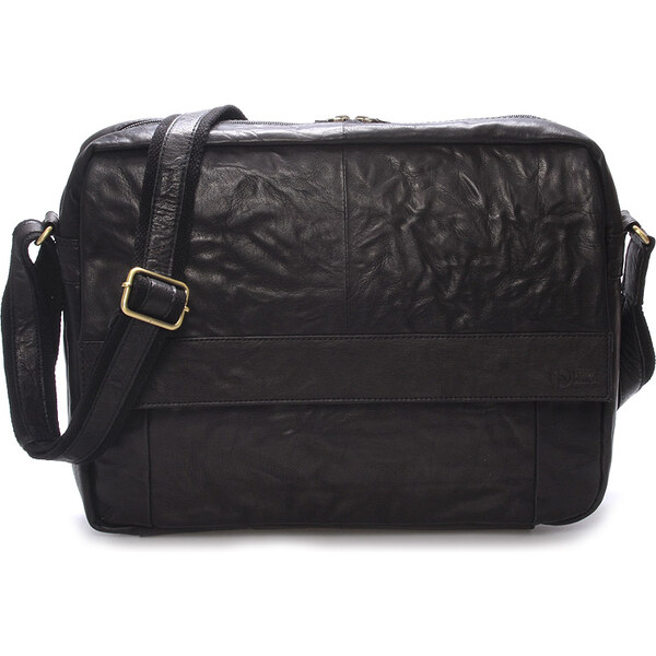 Veľká luxusná pánska kožená taška čierna - SendiDesign Nethard čierna 56863966