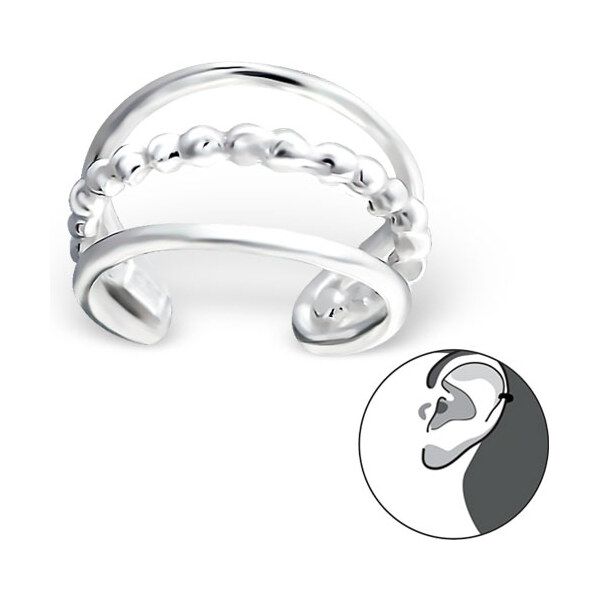 Olivie Strieborná záušnica 1 ks 0643 14270520