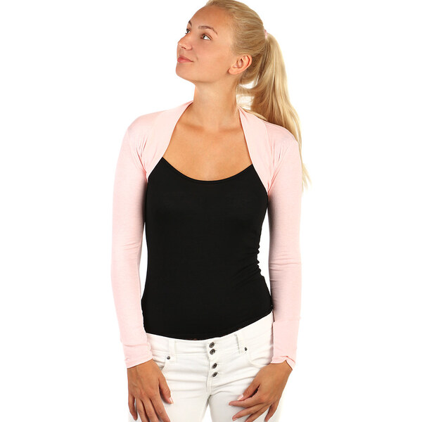 Glara Spoločenské jednofarebné bolerko na šaty 56216766