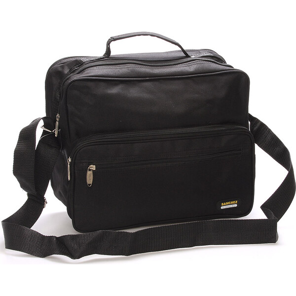 Pánska látková taška cez rameno čierna - Sanchez Giulio čierna 56863973