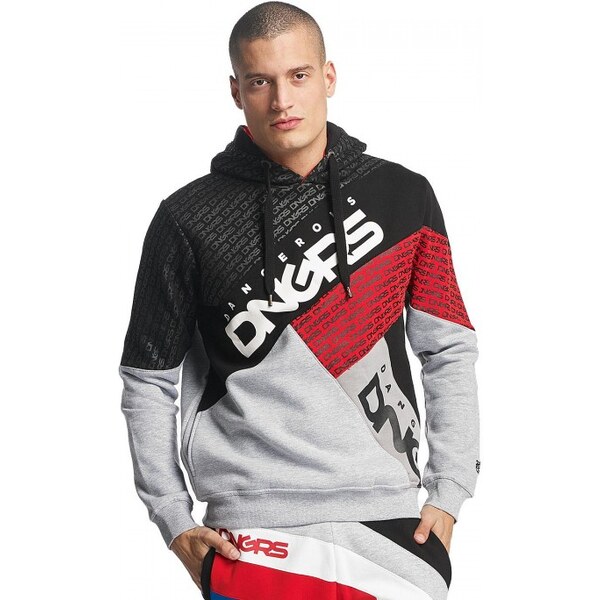 Dangerous DNGRS mikina pánská Hoodie TOWER in gray 32294808