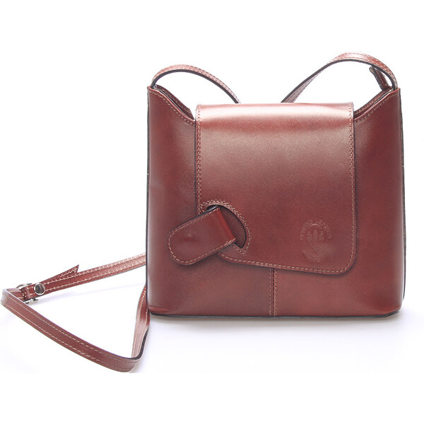 Dámska kožená crossbody kabelka hnedá - ItalY Misty hnedá 28220391