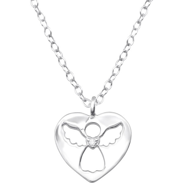 Olivie Detská strieborná retiazka ANJELIK s kubickým zirkónom 0967 16604942