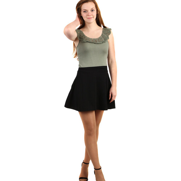 Glara Dámska áčková mini sukňa 8396267