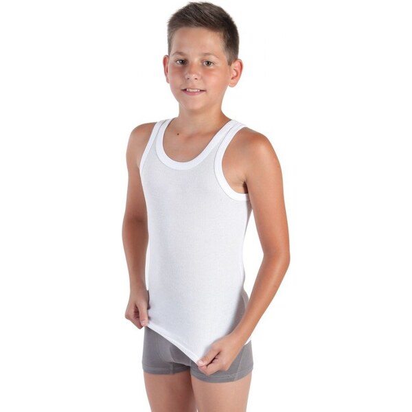 EVONA Chlapčenské tielko JANKO Biele 60262185