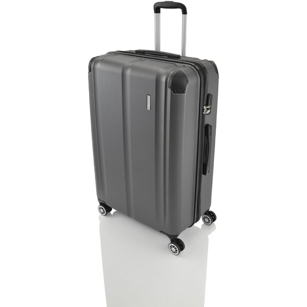 Travelite City 4w L kufr TSA Anthracite 77 cm 113/124 l 62192830
