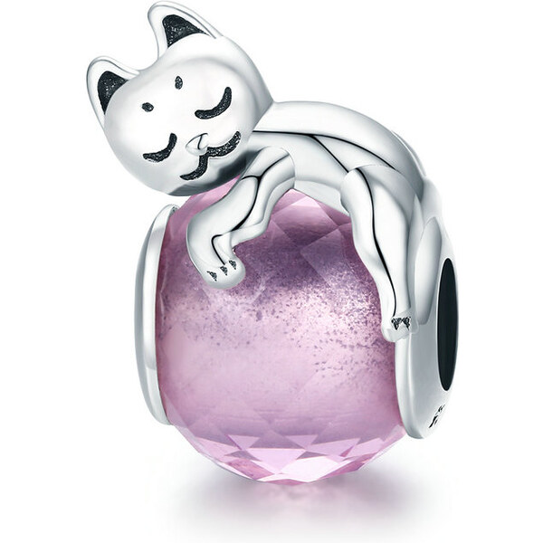 Emporial strieborný prívesok Mačka s klbkom 24464371
