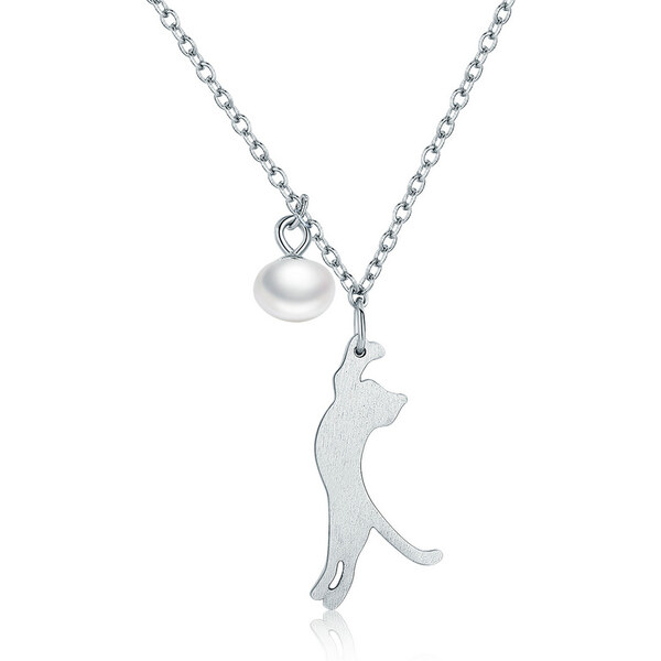 Emporial náhrdelník Hravá mačka 45114433