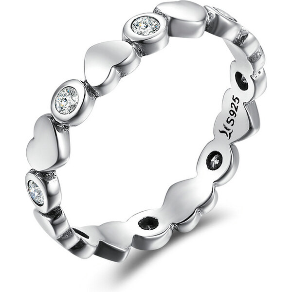 Emporial strieborný prsteň Symbol lásky 31396433