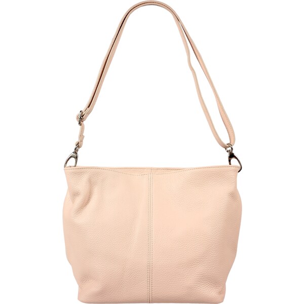 Ružová kožená talianska crossbody kabelka Prisca Rosa NovaKabelka.sk 4725289