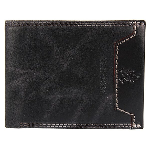 Pánska kožená peňaženka Harvey Miller Bill - čierna 48228208