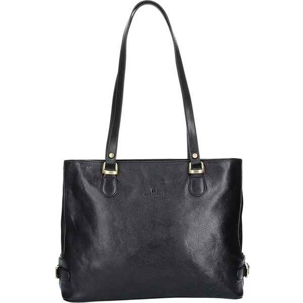 Luxusní kožená dámská kabelka Hexagona 111321B - černá 65762833