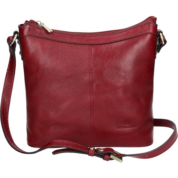 Luxusné kožené dámske crossbody Hexagona 113032- vínová 11534359