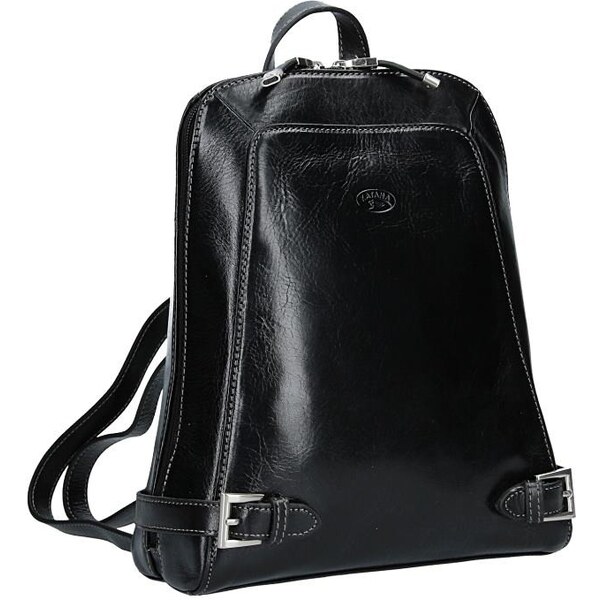 Dámsky kožený batoh Katana 82358 - čierna 24847504