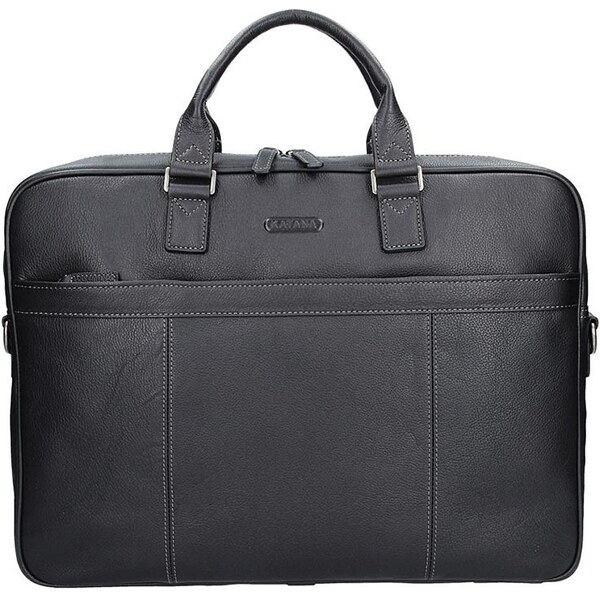 Pánska kožená taška cez rameno Katana Simons - čierna 11531957