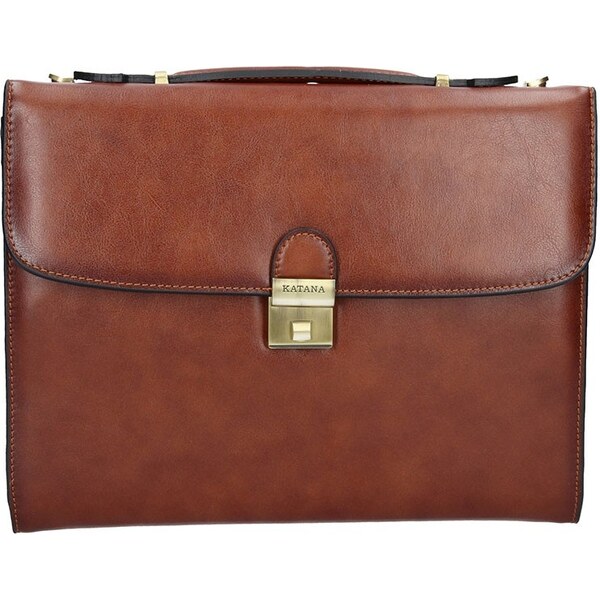 Pánske kožené spisovka Katana Eduard - hnedá 11534586