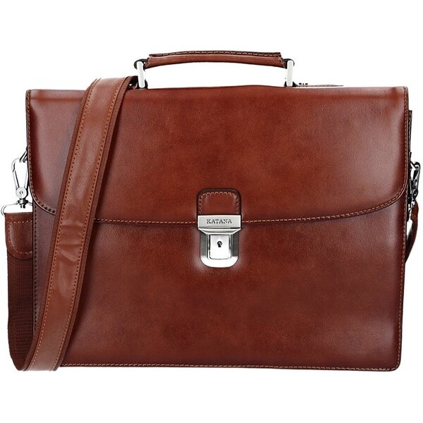 Pánska kožená aktovka Katana Baron - hnedá 11534599