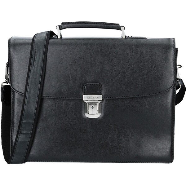 Pánska kožená aktovka Katana Baron - čierna 11534600
