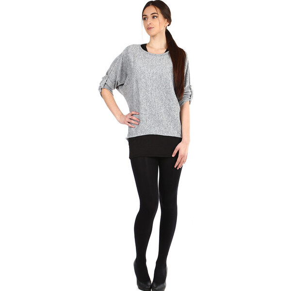 Glara Voľné dámske tričko s tielkom 2v1 36988032